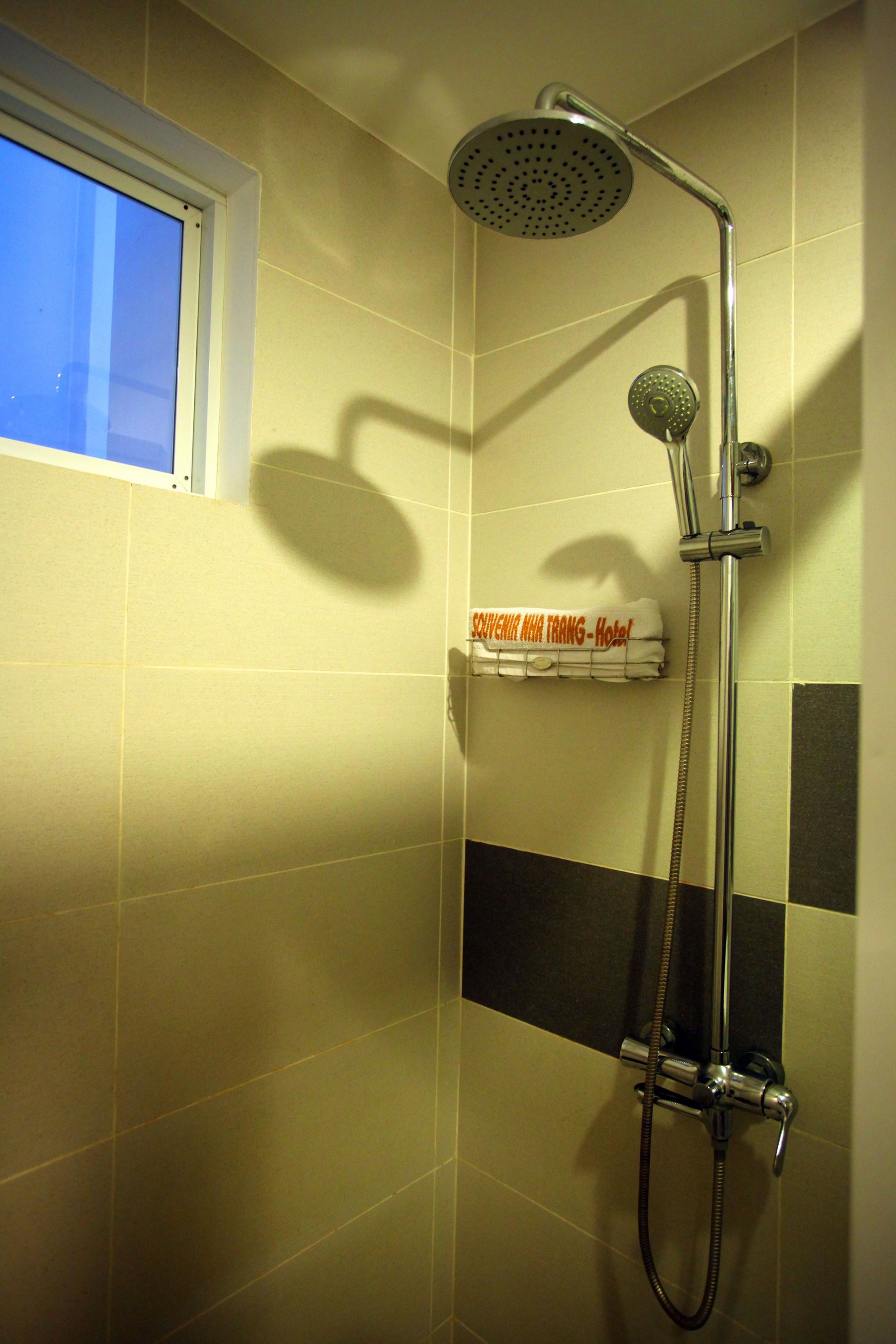 standard double room, no windows | bathroom shower