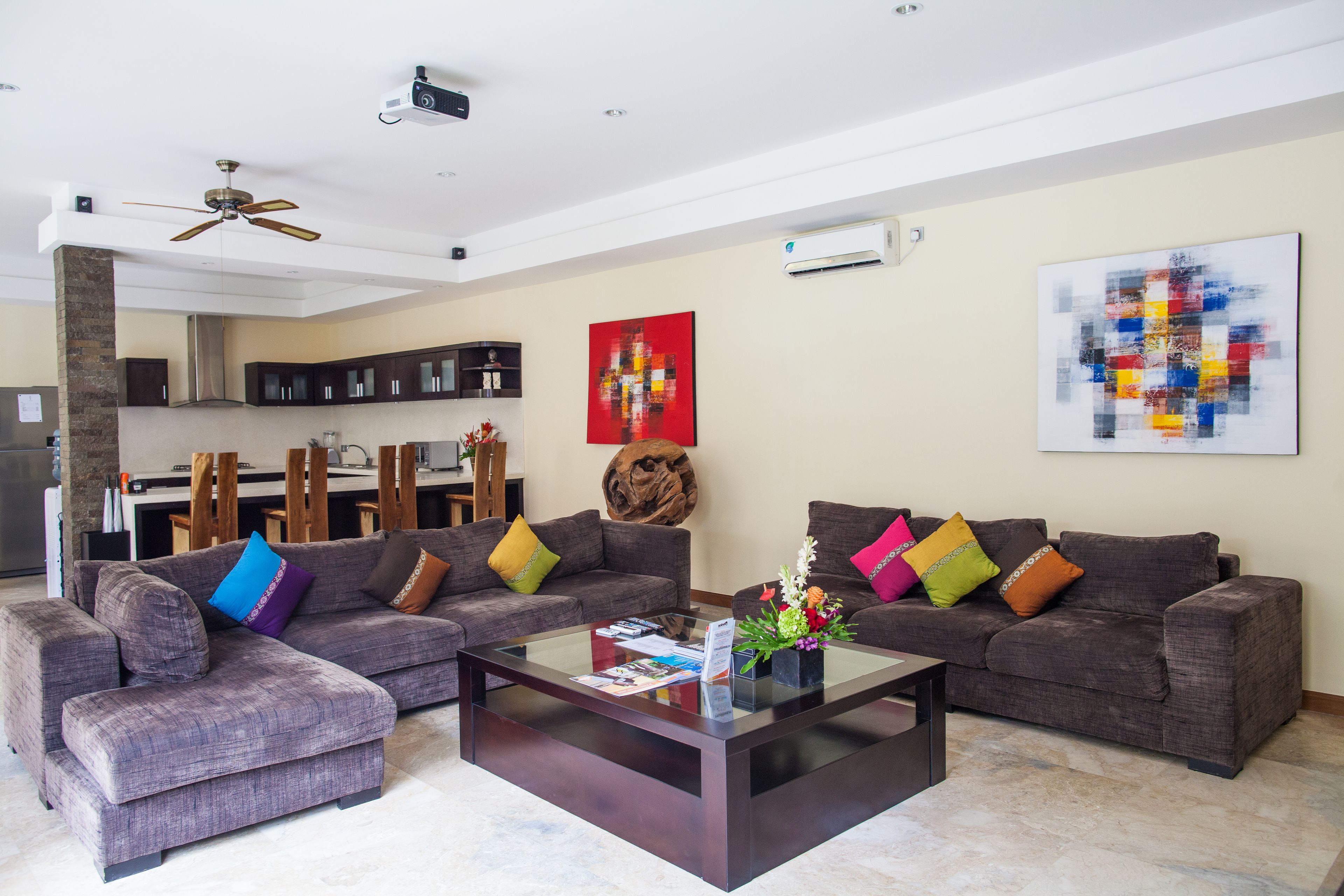 lcd tv, dvd player, ipod dock