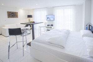 Departamento urbano | Sábanas de algodón egipcio, ropa de cama de alta calidad y edredón 