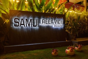 Front of property - evening/night