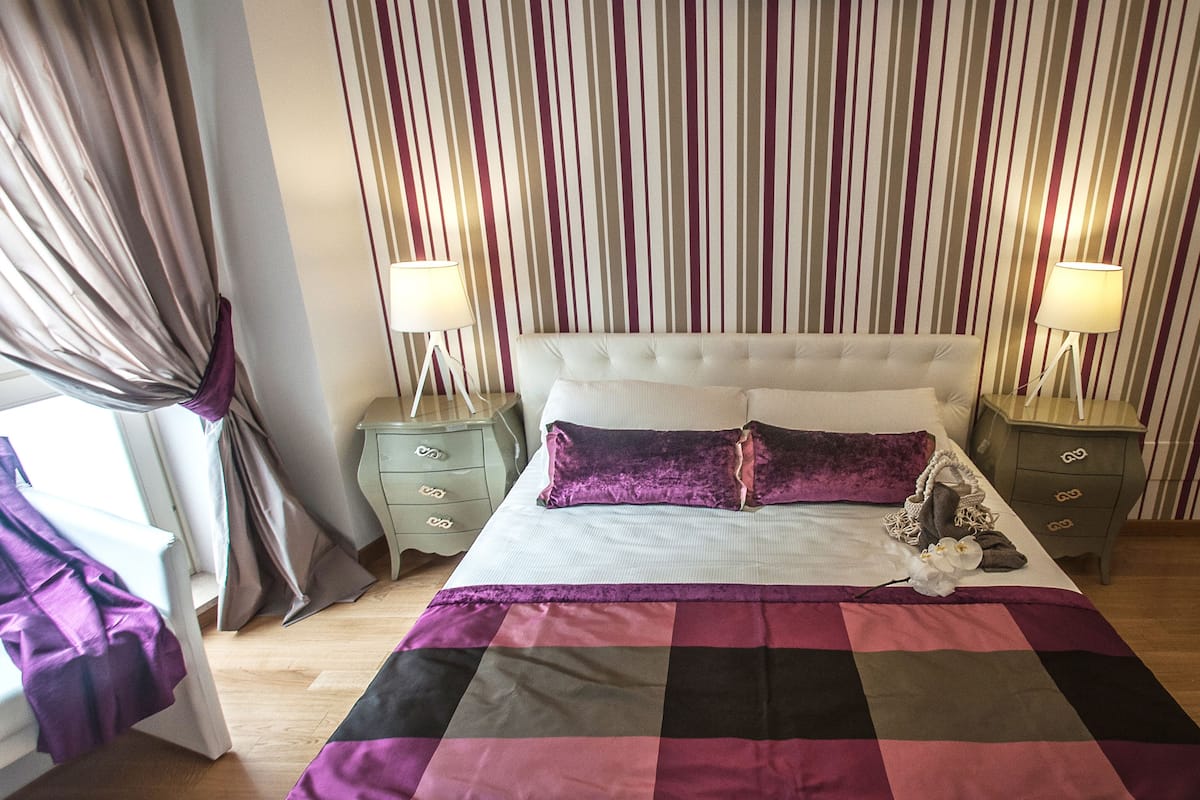 Appartement, 2 slaapkamers, terras | Hypoallergeen beddengoed, donsdekens, een kluis op de kamer