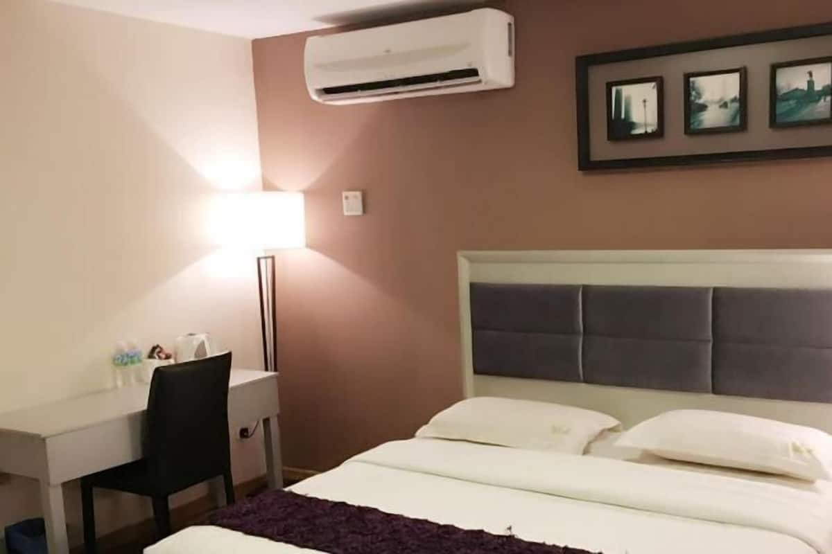 Desk, iron/ironing board, free WiFi, bed sheets