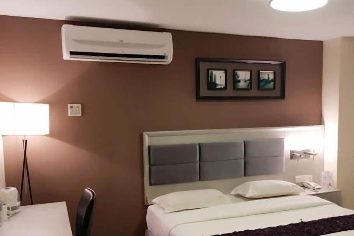 Desk, iron/ironing board, free WiFi, bed sheets