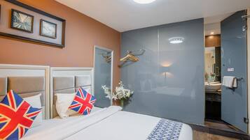 Desk, iron/ironing board, free WiFi, bed sheets