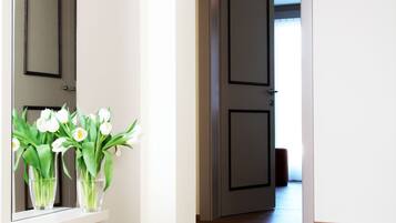 Apartment, 1 Bedroom, Ground Floor | Living area | Flat-screen TV, DVD player