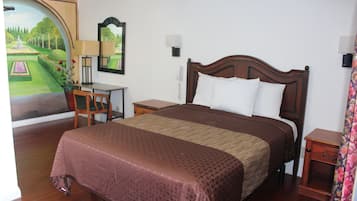 Desk, blackout drapes, iron/ironing board, free WiFi