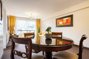 In-room safe, desk, laptop workspace, blackout curtains