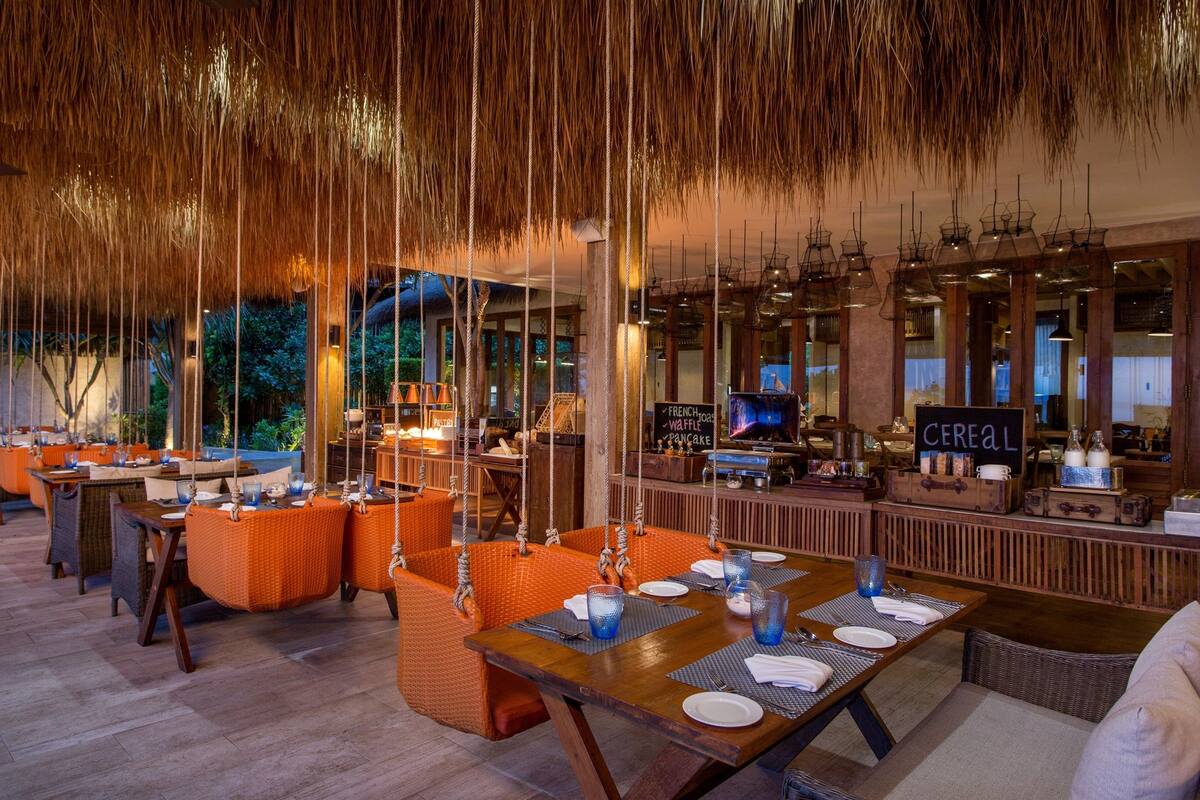 breakfast, lunch, dinner served; french cuisine, beach views