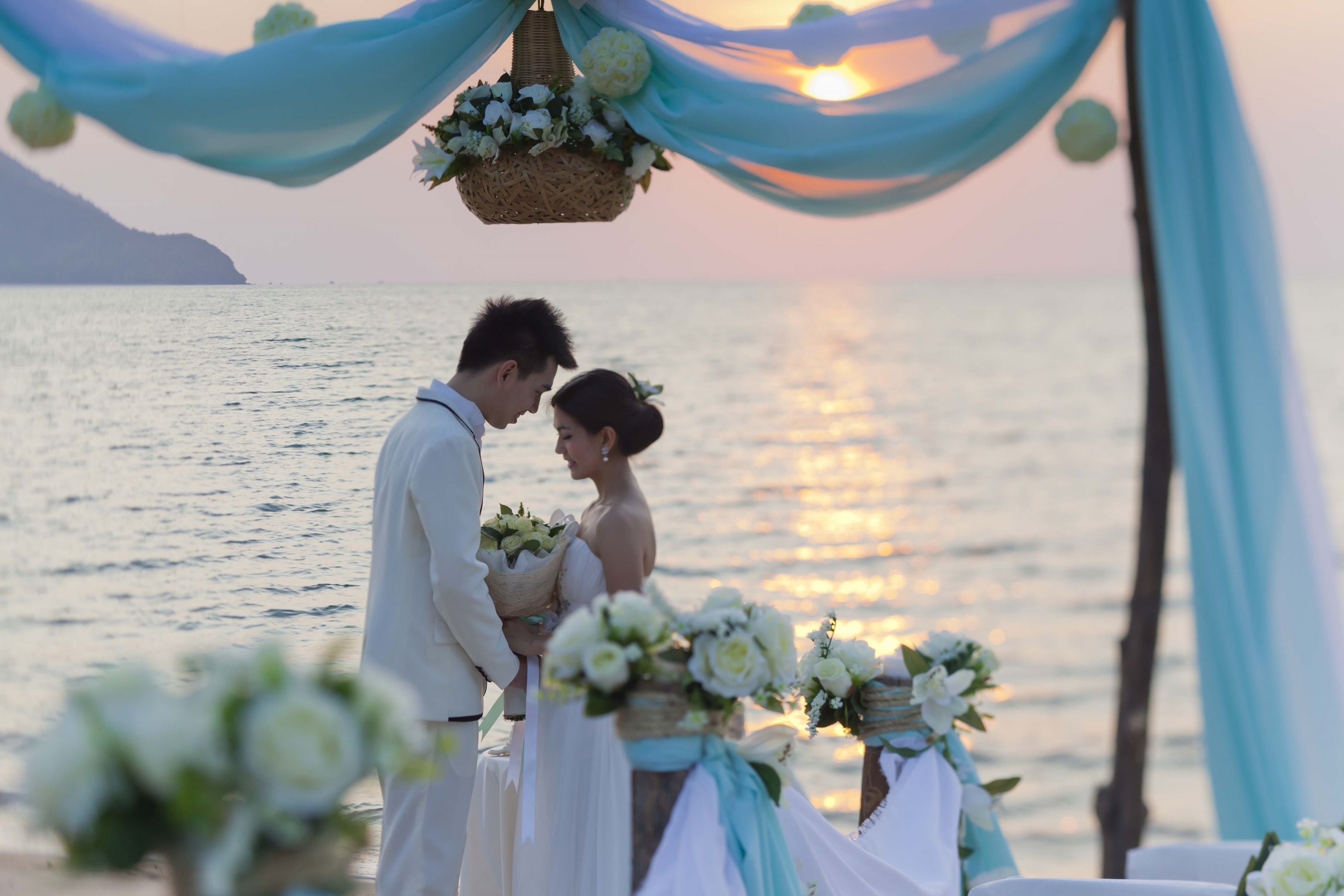 outdoor wedding area