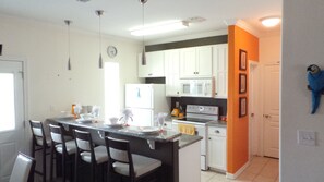 Luxury Condo, 3 Bedrooms (3 Bathroom) | Private kitchen | Full-size fridge, microwave, oven, stovetop - Los Cabos III Condominiums by Cheap Getaway (South Padre Island)