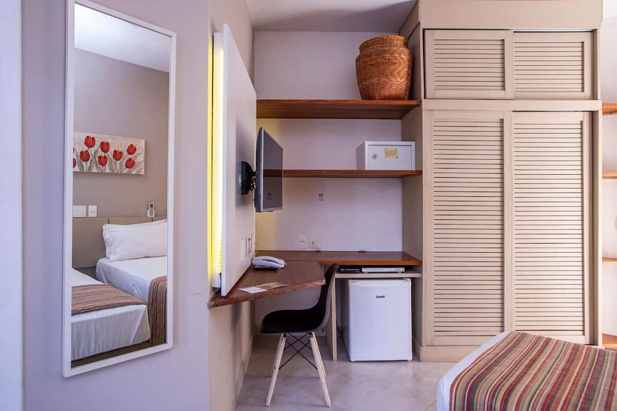 Minibar, in-room safe, desk, blackout curtains