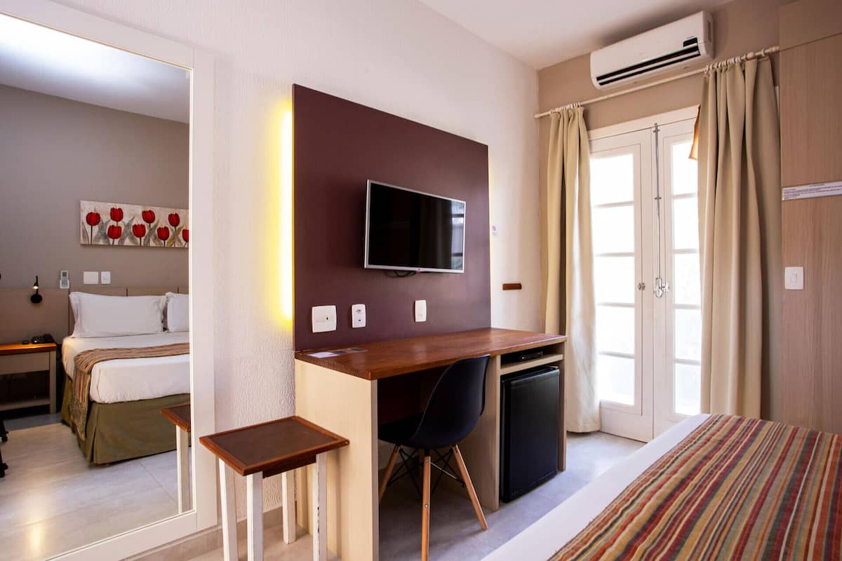 Minibar, in-room safe, desk, blackout curtains