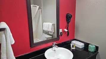 Free toiletries, hair dryer, towels, soap