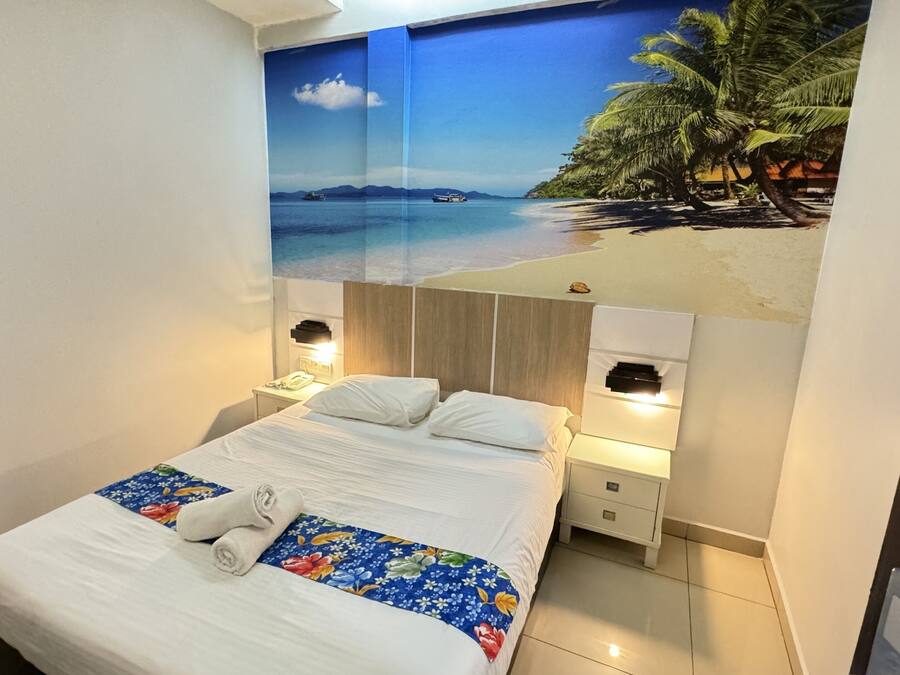 Deluxe Queen No Window | Individually furnished, desk, laptop workspace, free WiFi