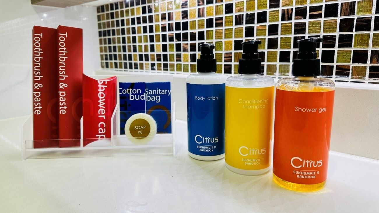 classy room | bathroom | shower, rainfall showerhead, free toiletries, hair dryer