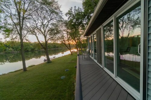 A Gorgeous Riverfront Renovation Minutes From Downtown Cedar Falls