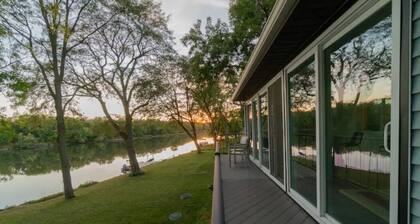 A Gorgeous Riverfront Renovation Minutes From Downtown Cedar Falls