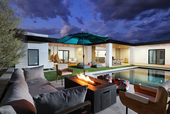 Alberca al aire libre 