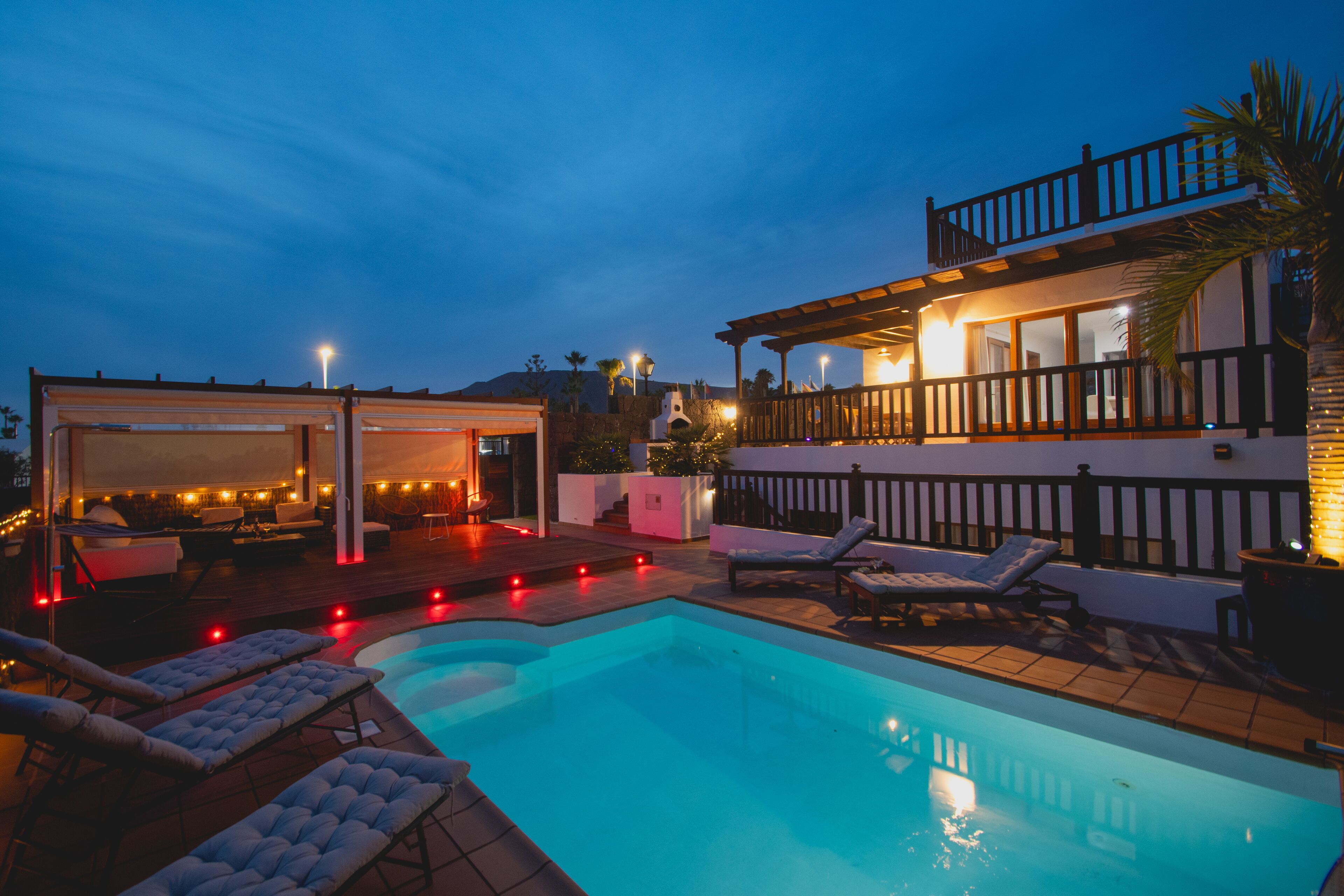 Una piscina riscaldata