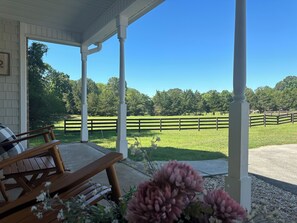 Terrace/patio - Country Home near Chattanooga, Harrison Bay, Howe Farms, and Gray Dove venues! (Ooltewah)