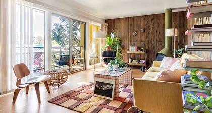 Downtown Mid-Century Modern Condo with Retro Vibes