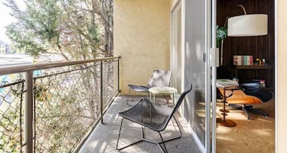 Downtown Mid-Century Modern Condo with Retro Vibes