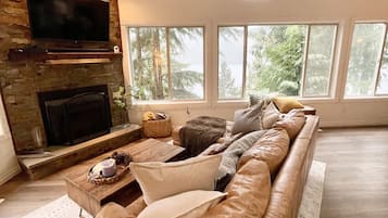 TV connectée, cheminée, baby-foot, table de tennis de table