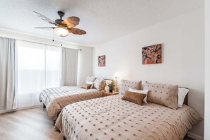 2 bedrooms, iron/ironing board, travel crib, WiFi