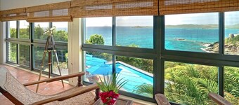 Eclectic Villa w/ Beach Access & pool, Ocean Views
