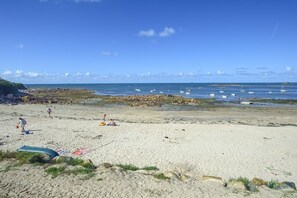 På stranden