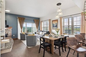 Smart TV, fireplace, streaming services, offices