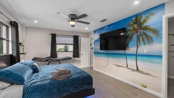 4 多间卧室、熨斗/熨衣板、免费 WiFi、床单