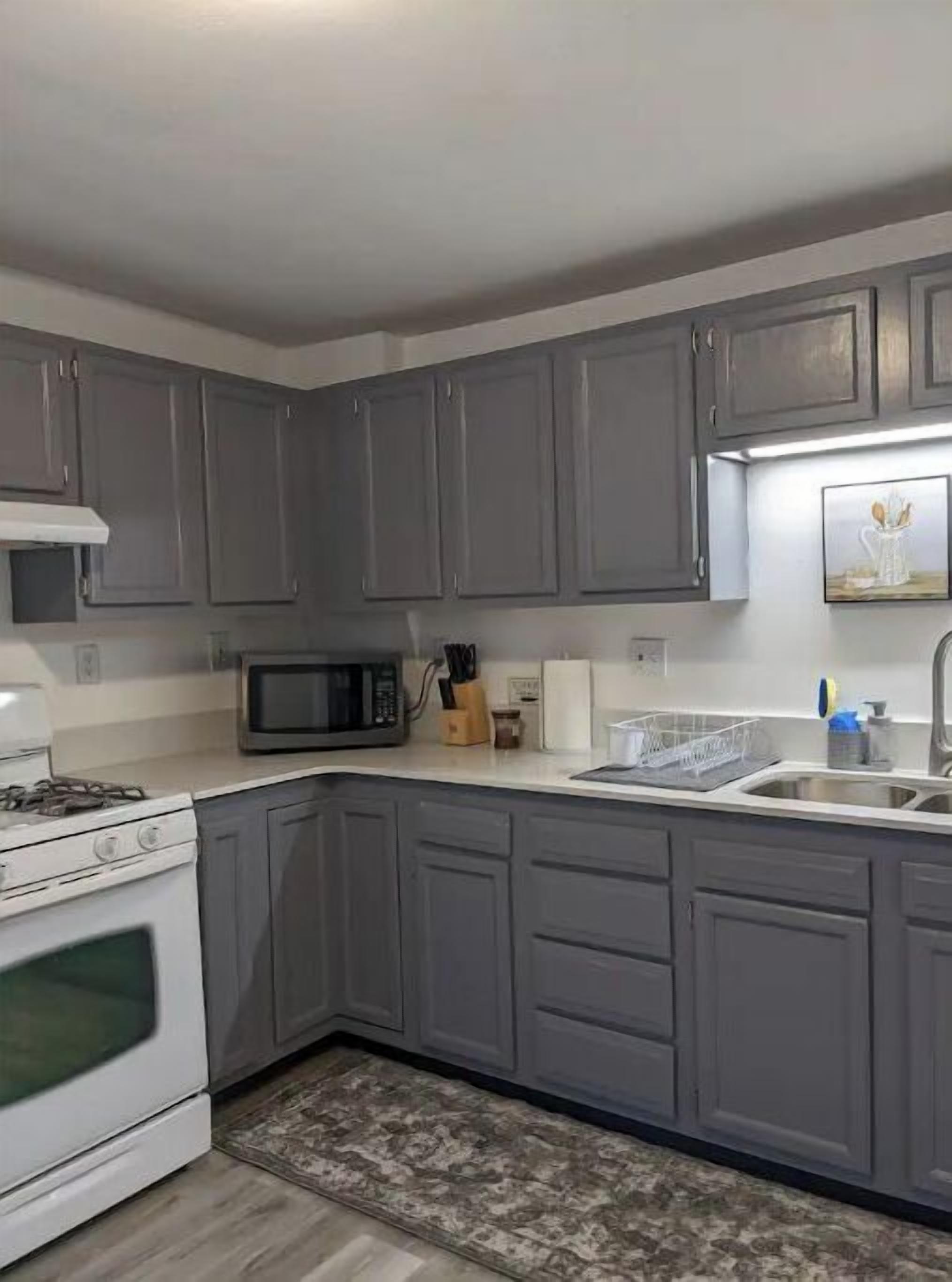 Kylskåp, mikrovågsugn, ugn och spishäll