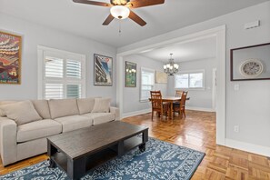 Smart TV, fireplace, video games