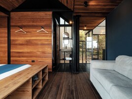 Family Room | Premium bedding, down comforters, memory foam beds, blackout drapes