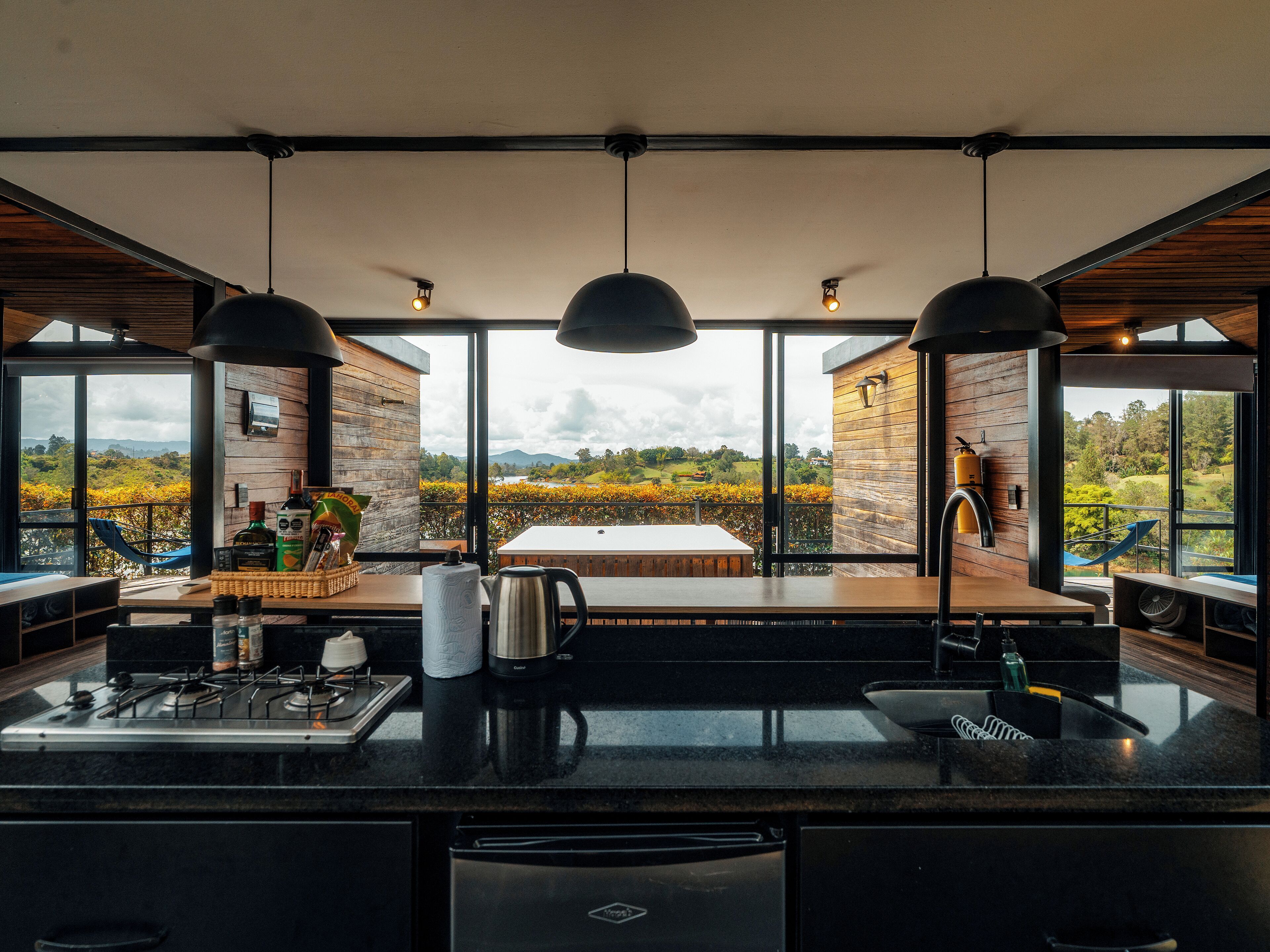 Family Room | Private kitchen | Mini-fridge, cookware/dishes/utensils