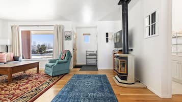 TV, fireplace, stereo