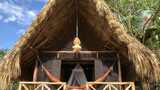Deluxe Cabin, 1 King Bed, Garden View | WiFi (free), bed sheets - Casa Gaia Palomino (Dibulla)