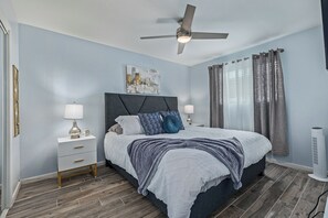 2 chambres, fer et planche à repasser, accès au Wi-Fi (inclus)