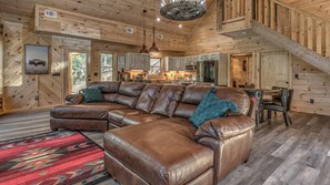 Cabaña, 3 habitaciones | Sala de estar