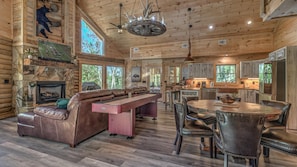 Cabin, 3 Bedrooms | Living room - 3 Streams Cabin by Escape to Blue Ridge (Blue Ridge)