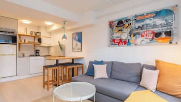 Standard-studiolejlighed | Mørklægningsgardiner, lydisolering, gratis Wi-Fi