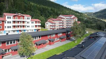 Façana frontal de l'allotjament