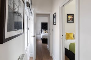 2 bedrooms, desk, iron/ironing board, travel cot