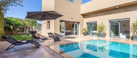 Indoor pool, a heated pool