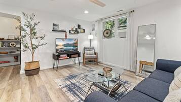 Smart TV, Netflix, table football, books