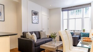 Lägenhet City - 2 sovrum - icke-rökare - terrass | Vardagsrum