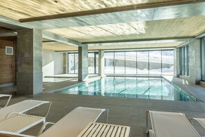 Indoor pool, a heated pool