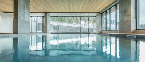 Indoor pool, a heated pool