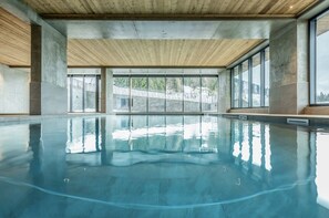 Indoor pool, a heated pool